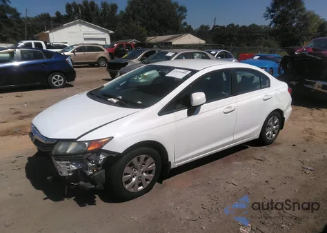 2012 Honda Civic Lx z USA, uszkodzony, nr VIN 19XFB2F54CE063794